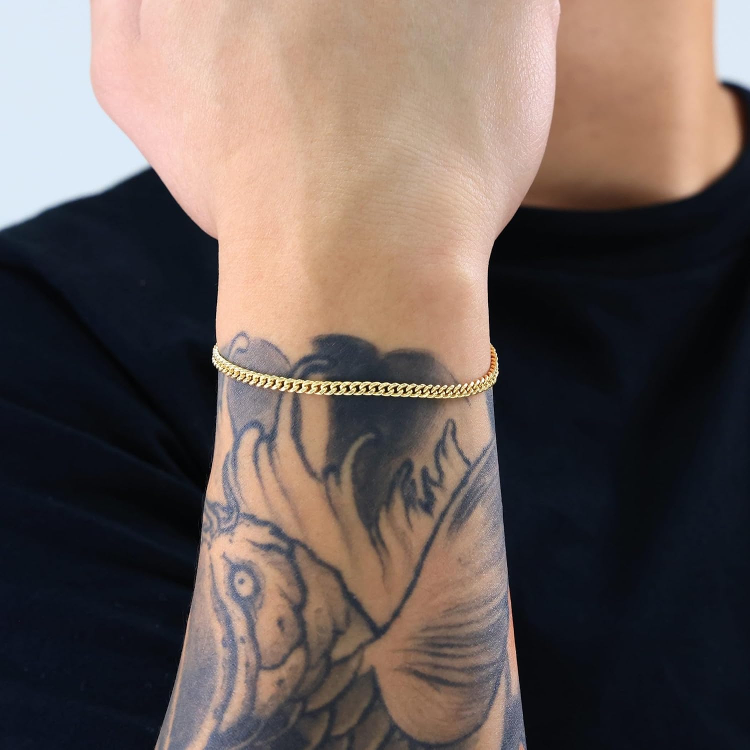 Nuragold 10k Real Yellow Gold Miami Cuban Lightweight Link 4mm Chain Bracelet (7"-9") Italian Jewelry for Men & Women