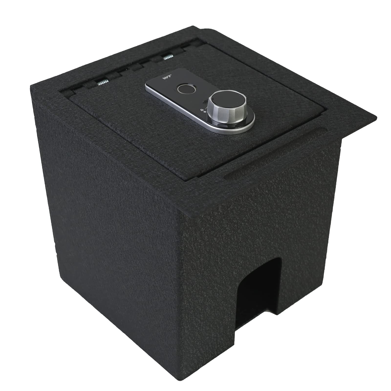 Console Safe Gun Safe for Car, WASAI Premium In-vehicle Console Gun Vault Lockbox Compatible with TOYOTA TACOMA 2016-2024 with Full Floor Console Model, Fingerprint Lock with Backup Key.