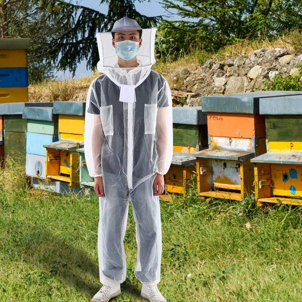 Professional Beekeeping Suit, Air Mesh Material Beekeeping Jacket, For Beginner Commercial Beekeepers(L)