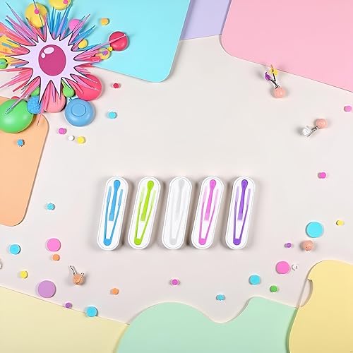 Miniatura 4 de Jowxsx Juego de 5 piezas de herramientas para lentes de contacto coloridas, removedor e insertor, aplicador de contacto con punta suave, adecuado