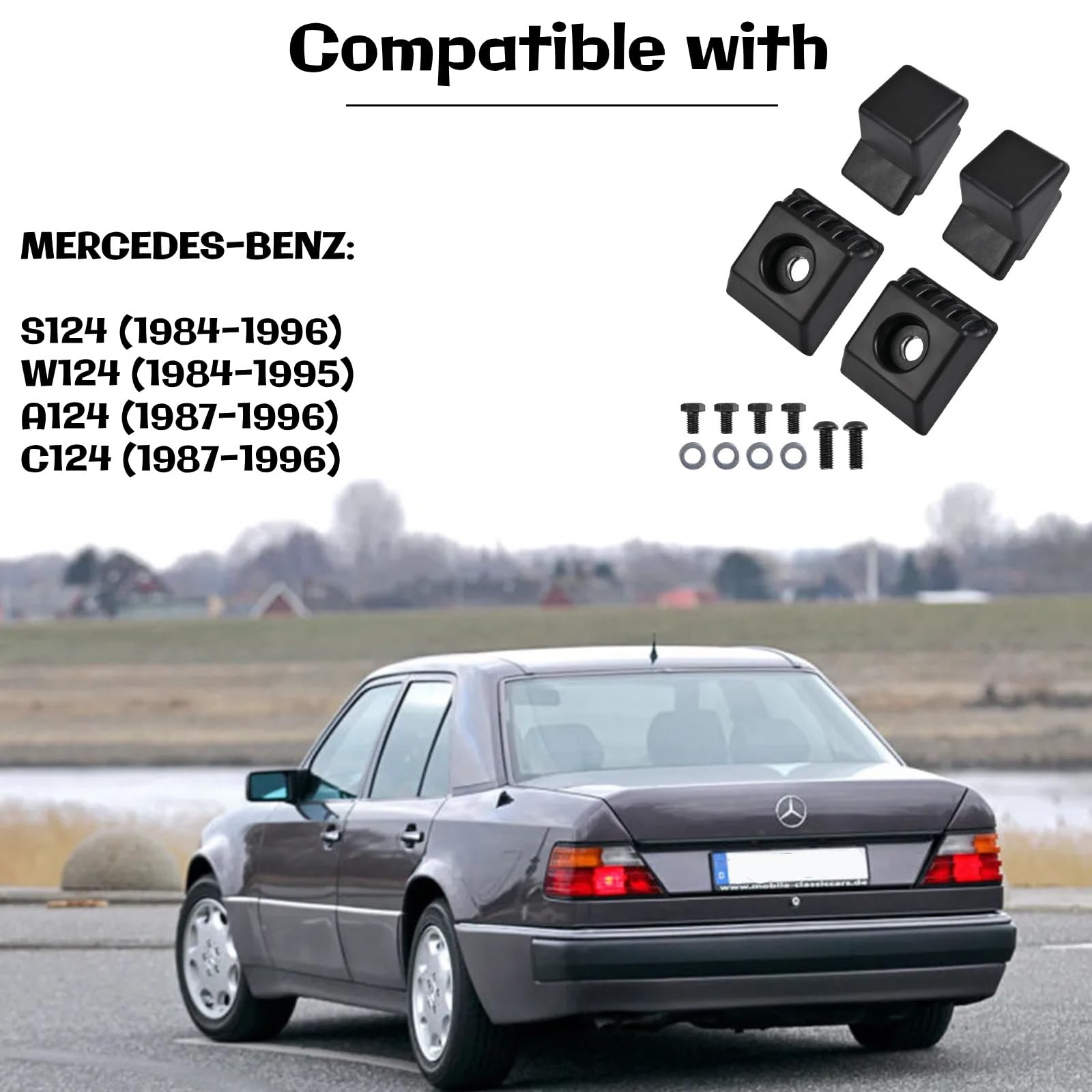 Twowinds Odbój gumowy bagażnika 1247580044 Kompatybilny z Mercedes W124