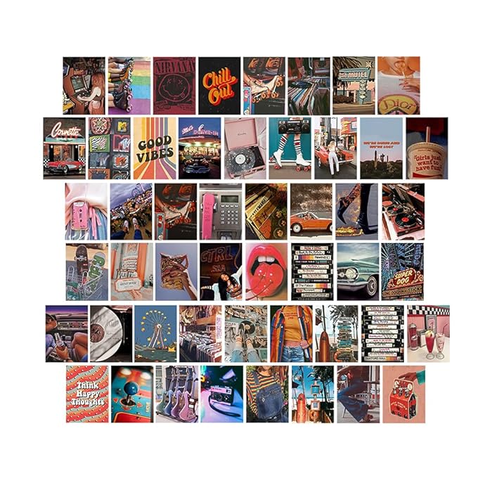 Buy Wall Collage Kit Aesthetic Posters,Indie Room Decor, photo collage