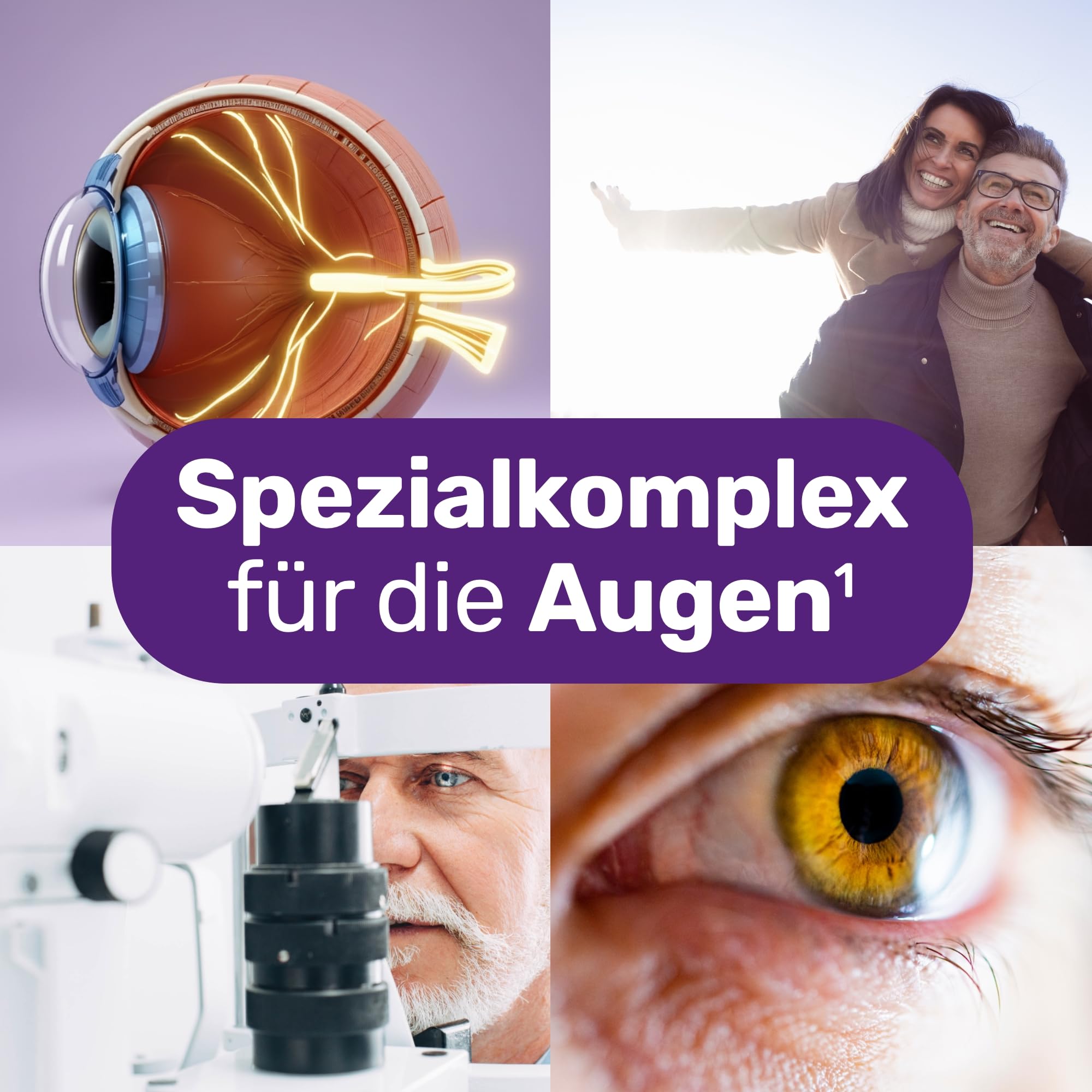 Glycowohl Augen Komplex Plus – Augenvitamine – Mit Lutein & Zeaxanthin | Premium Markenrohstoff MaquiBright® · Zink & Vitamin A für normale Sehkraft · Vitamin C & E für Zellschutz