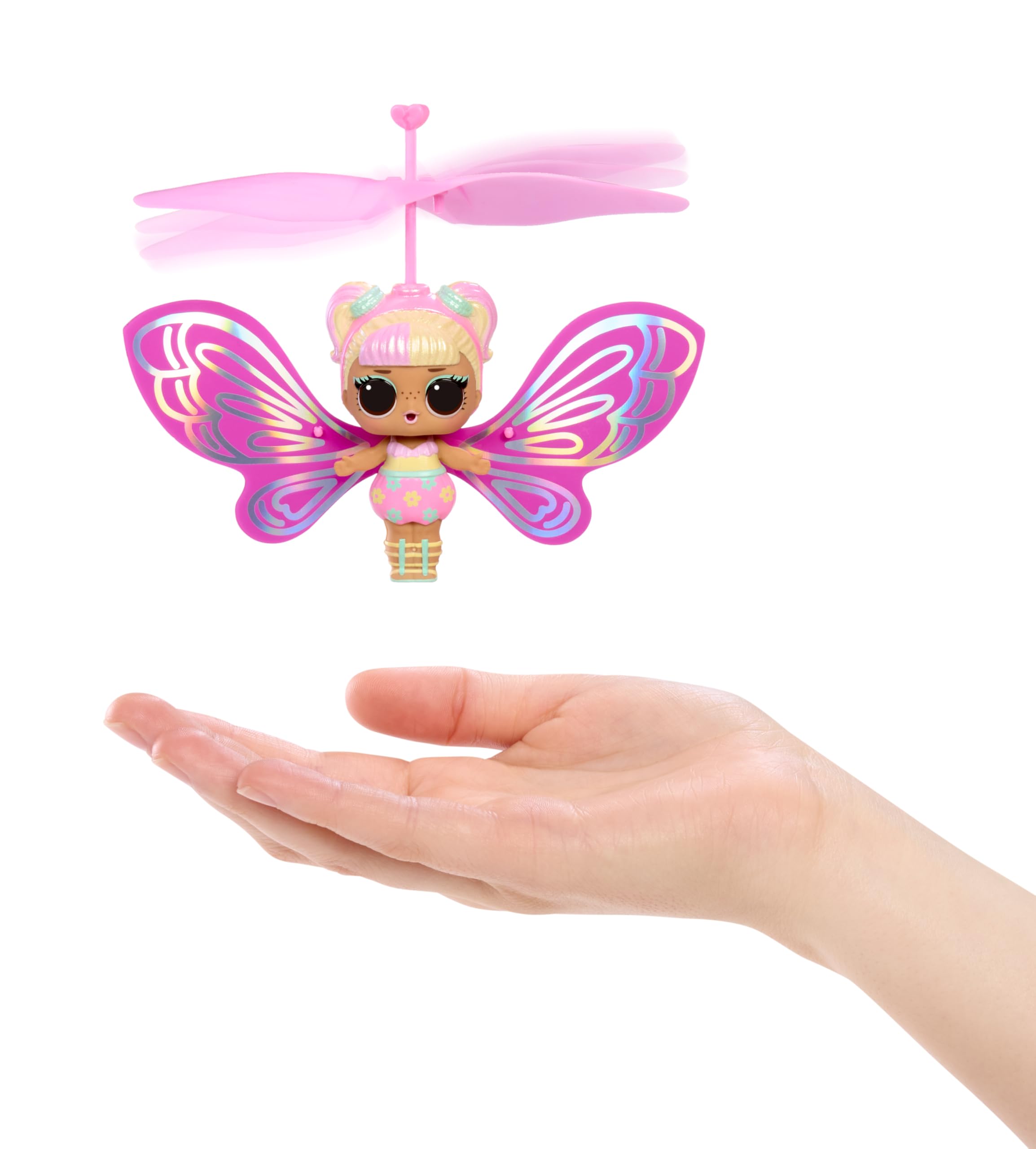 L.O.L. Surprise! Magic Flyers Fairies Tots - Flower Child - Comprend 1 Poupée et Une Baguette Magique, Présentée dans Un Emballage en Forme de Fleur, Collectionnez Les 2