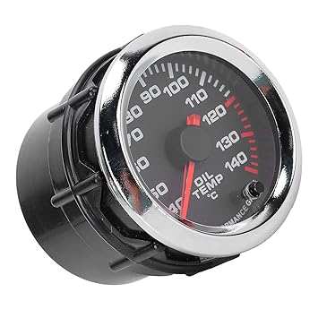 Oil Temp Gauge, 40 140? Display Oil Temperature Meter 7 Colors for Vehicle for Car