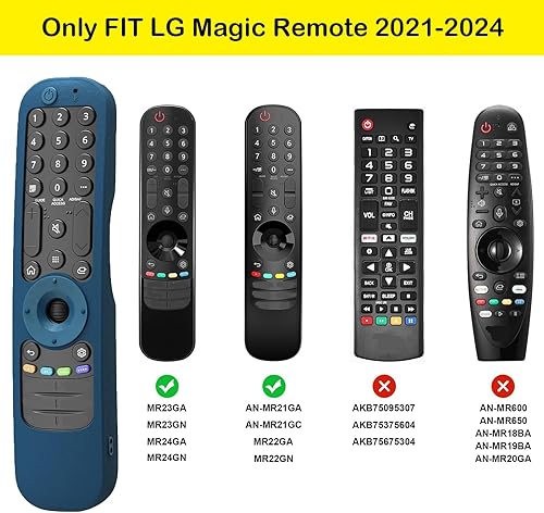Miniatura 2 de Funda protectora de silicona para LG Smart TV Magic Remotes, para LG AN-MR21GA  AN-MR21GC  MR22GA  MR22GN  MR23GA  Magic Remotes 2021-2024 (azul