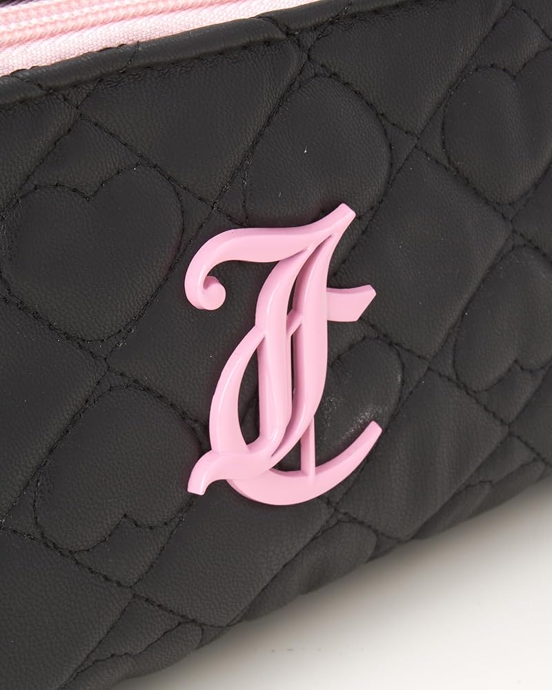 Amazon.com: Juicy Couture Black Makeup Bag Cosmetics Organizer