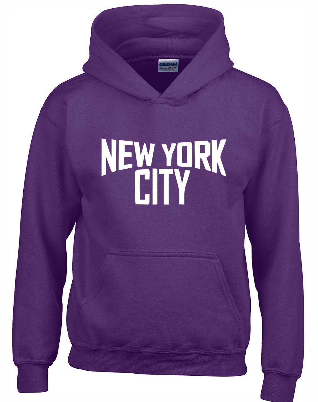 Crown Designs Men's Purple New York City Unisex Hoodies For Wo & Teenagers - /Small