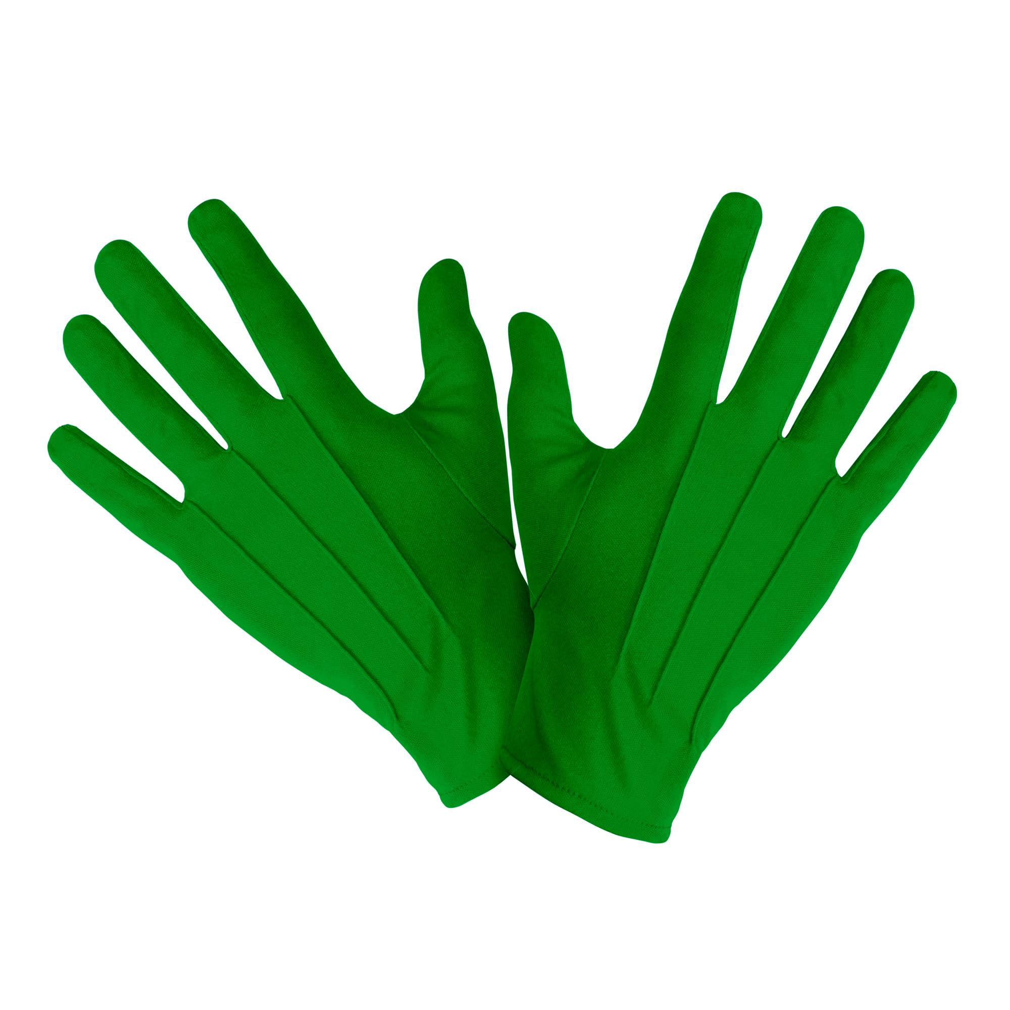 Rubies Adult Short Gloves Green