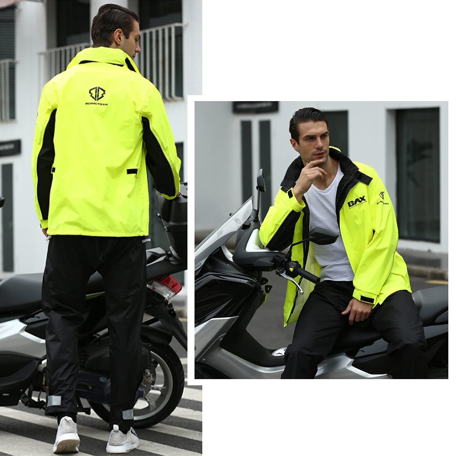 Men Motorcycle Raincoat Motorbike Rain Suit Moto Raincoat