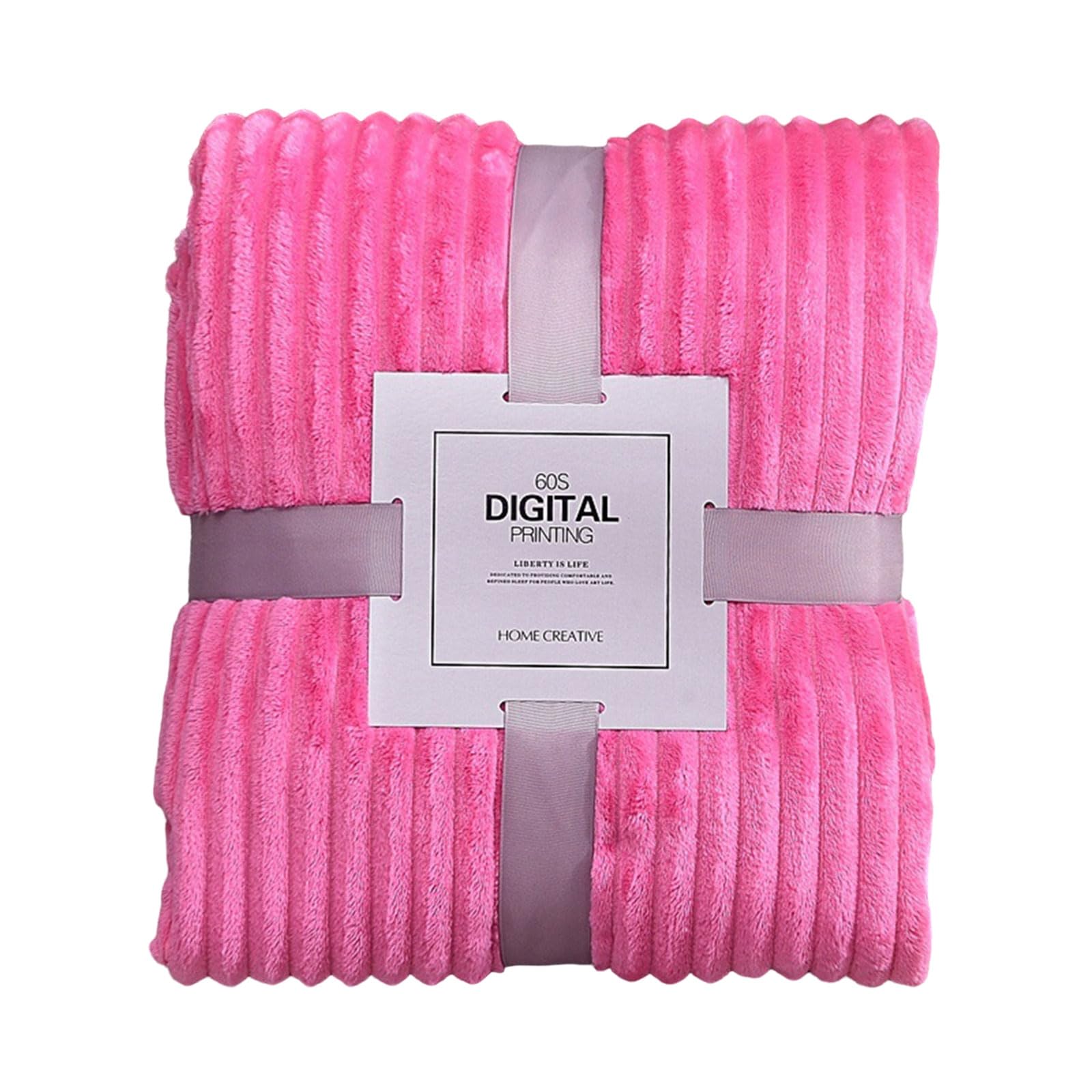 sodeber Flannel Blankets Winter Warm Blankets for Beds Striped Minks Throw Sofa Cover Bedspread Sofa Cover Bedspread