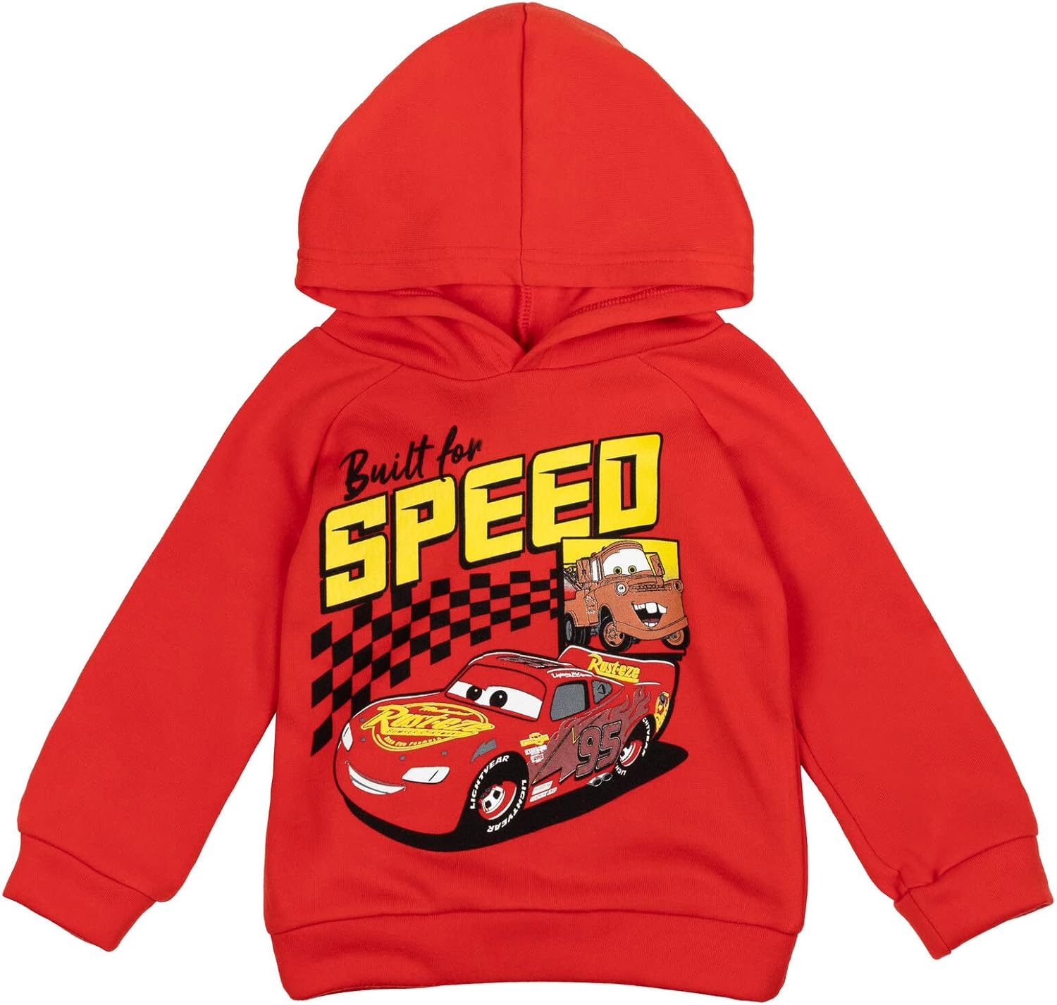 Disney Pixar Cars Lightning McQueen Fleece Pullover Hoodie and Pants Outfit Set Toddler to Big Kid - Image 4