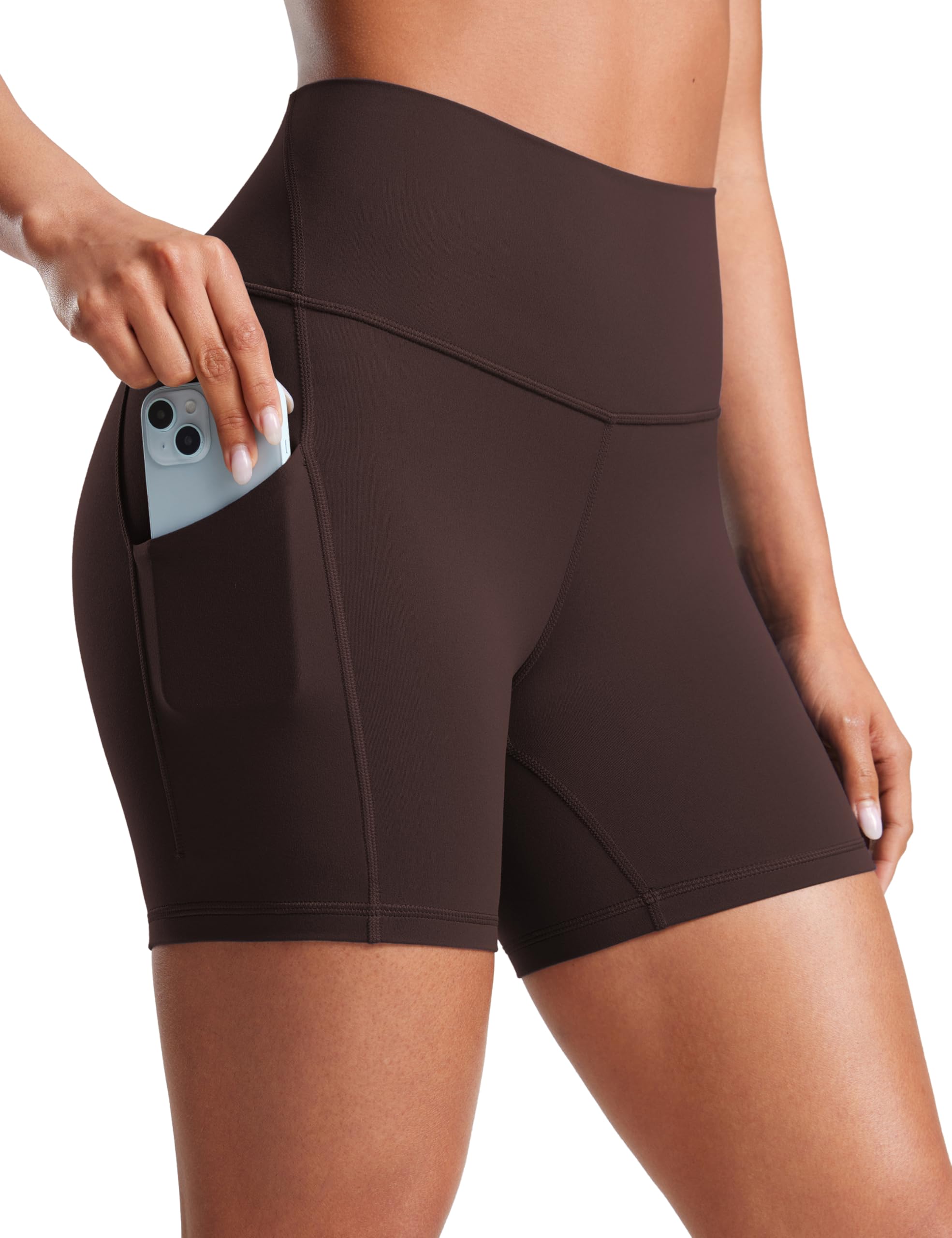 CRZ YOGA Butterluxe Biker Shorts Pockets 5"