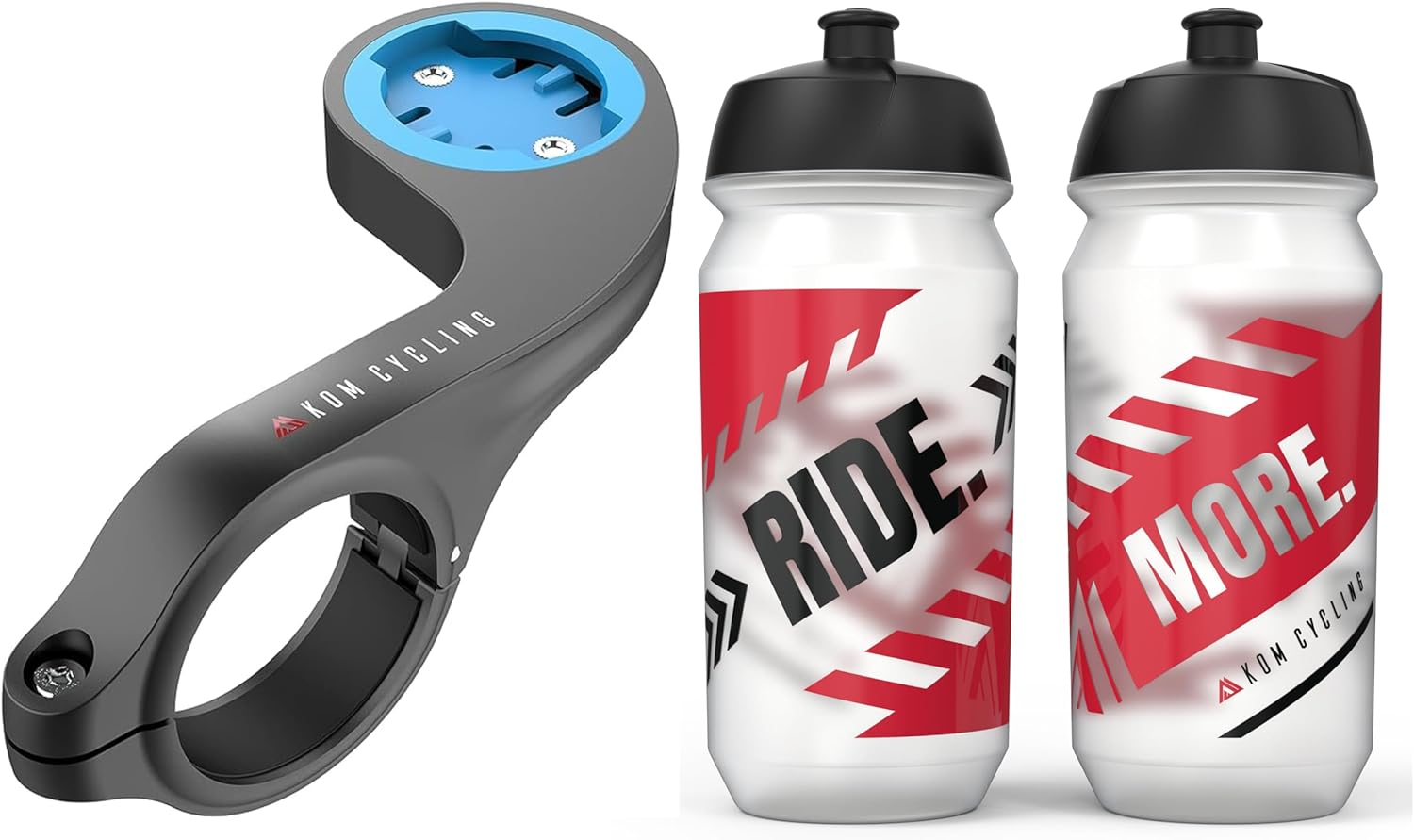 KOM Cycling Wahoo Outfront Mount + 2X Ride More Bottles