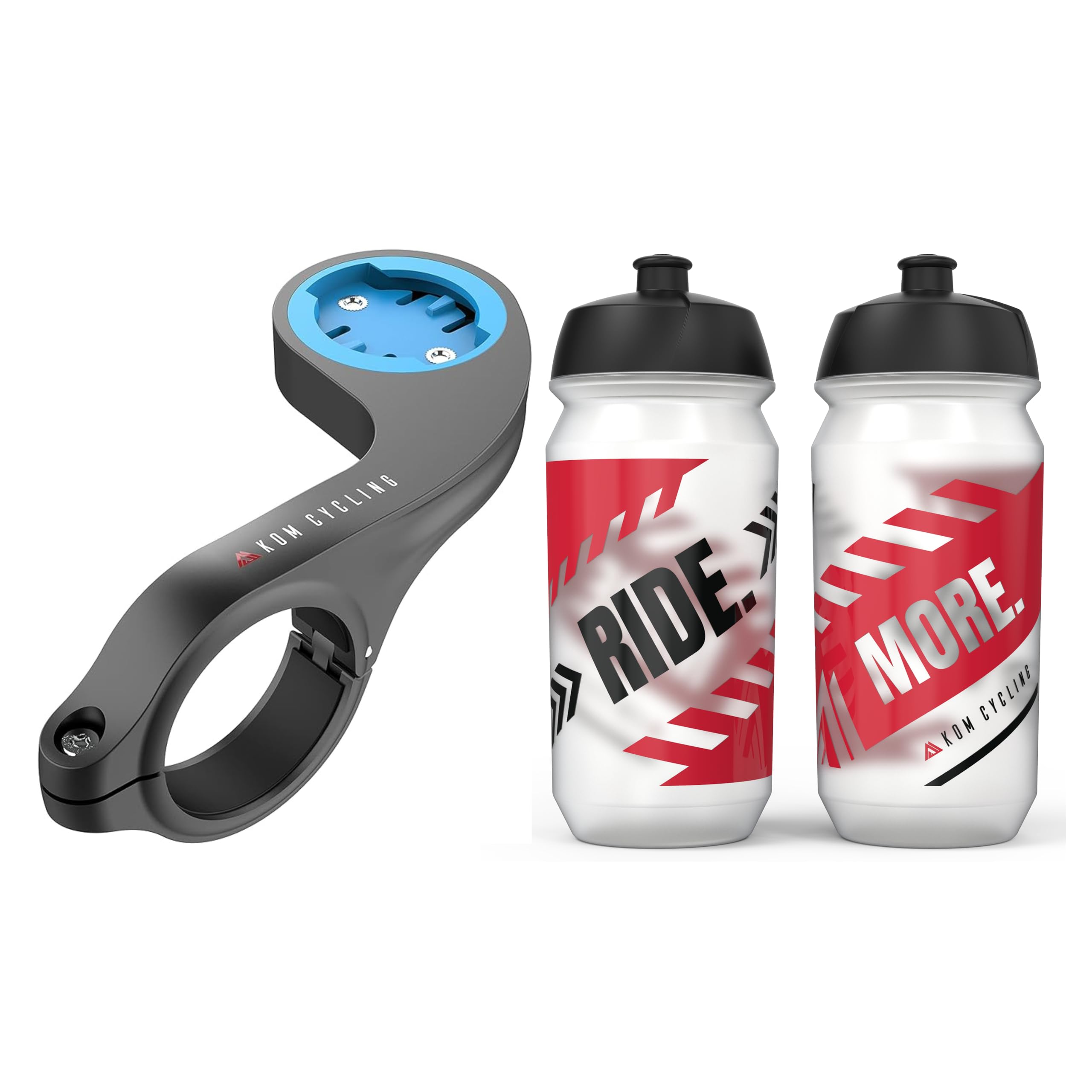 KOM Cycling Wahoo Outfront Mount + 2X Ride More Bottles
