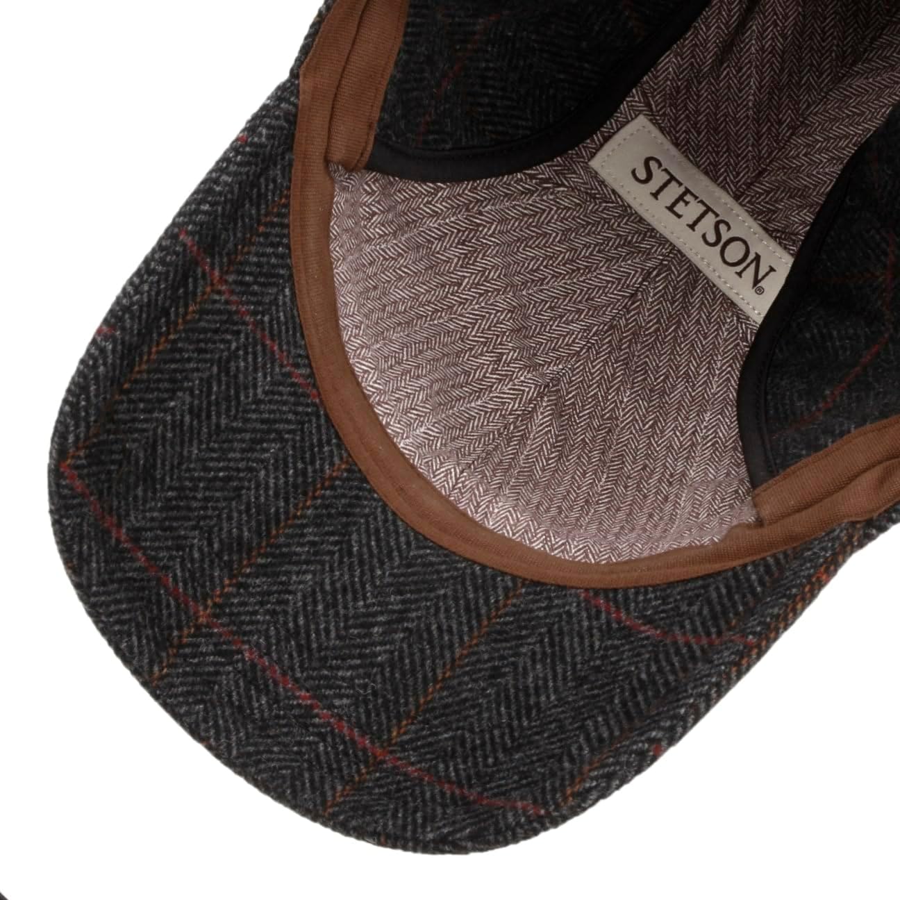 Stetson Kinty Wool Cap with Ear Flaps Lined Peaked Cap Men Fall Winter - Image 5