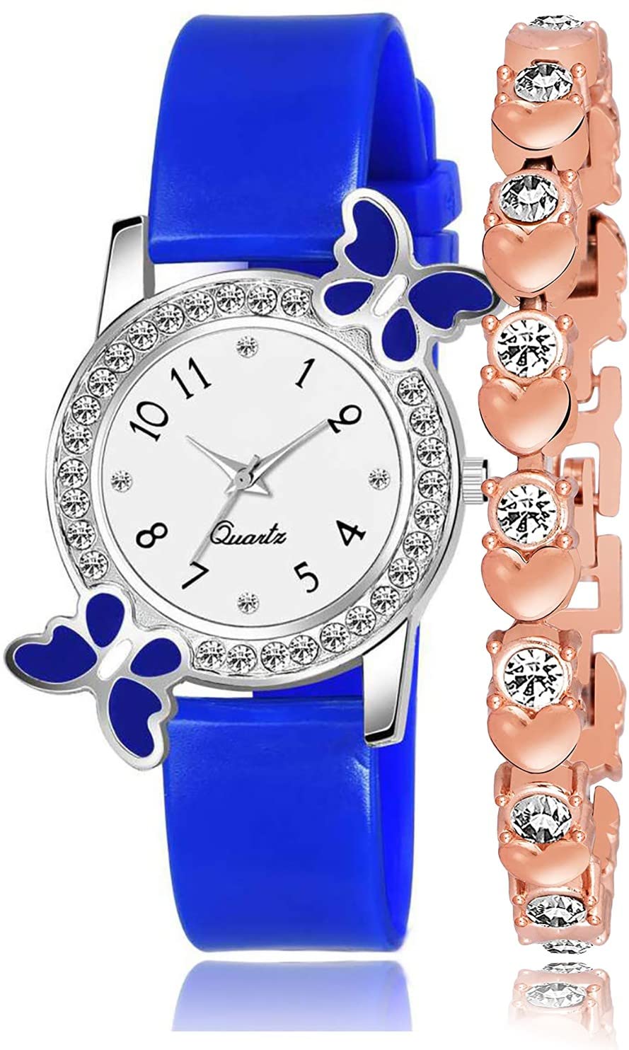 DKEROAD Analog Silicone Blue Strap Watch for Girls | Party-Wedding | - Model350 (B0BGRVD45C) Amazon Price History, Amazon Price Tracker