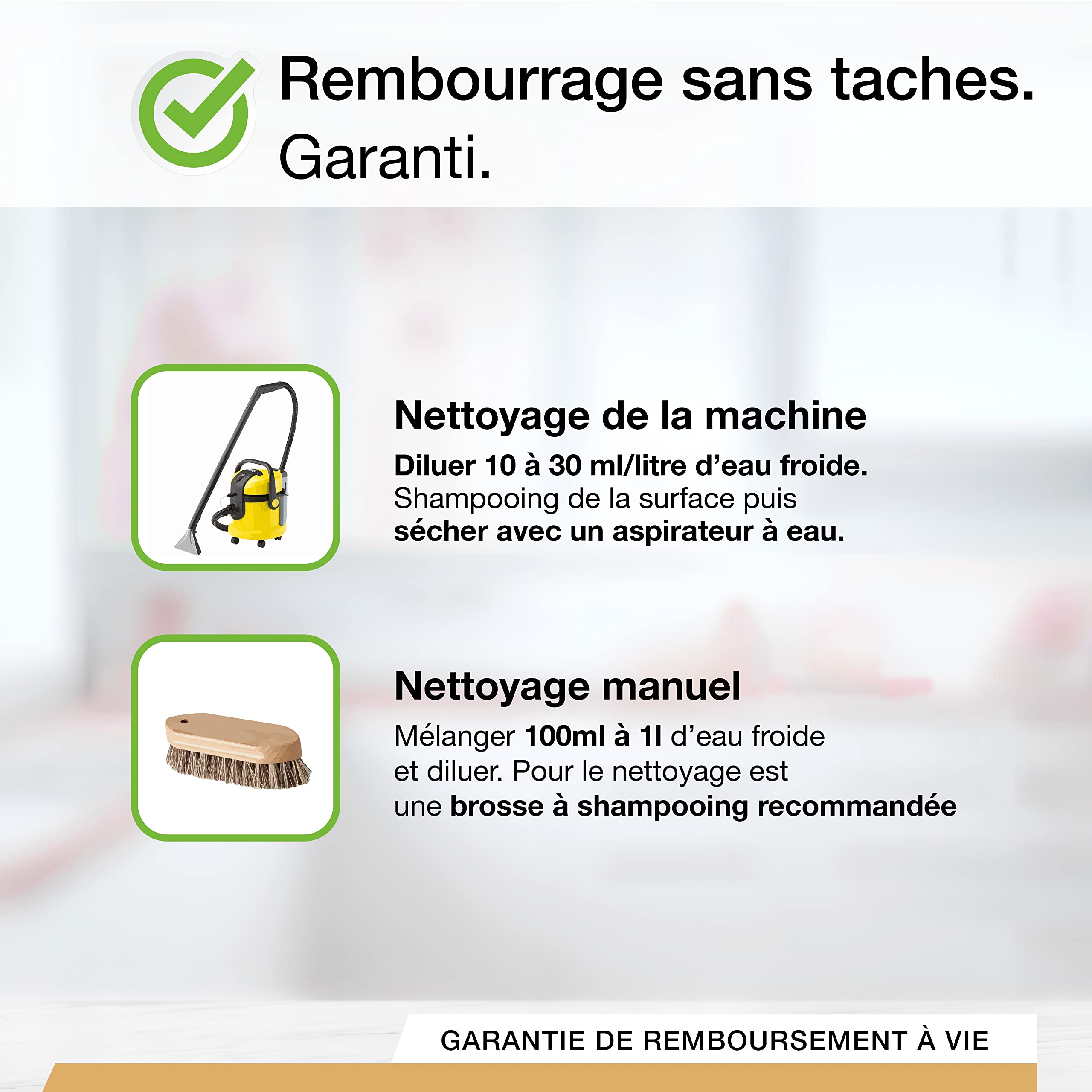 BiOHY Nettoyant spécial pour Meubles rembourrés (Bidon de 10l) | Idéal pour Les sièges d'auto, canapés, Matelas | pour des aspirateurs à eau | détachant (Polsterreiniger)