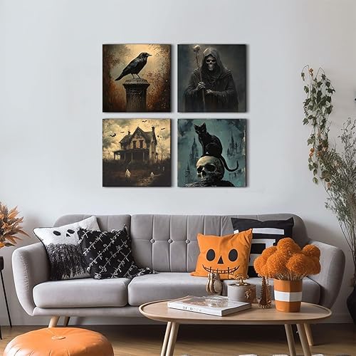 Miniatura 385 de Arte de pared de naturaleza con plantas verdes, decoración de pared de hojas botánicas tropicales, impresiones en lienzo para dormitorio, Hoja