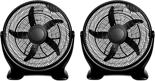 Miniatura 8 de Simple Deluxe Ventiladores de piso de plástico de 3 velocidades de 14 pulgadas, silenciosos para uso doméstico, comercial, residencial e