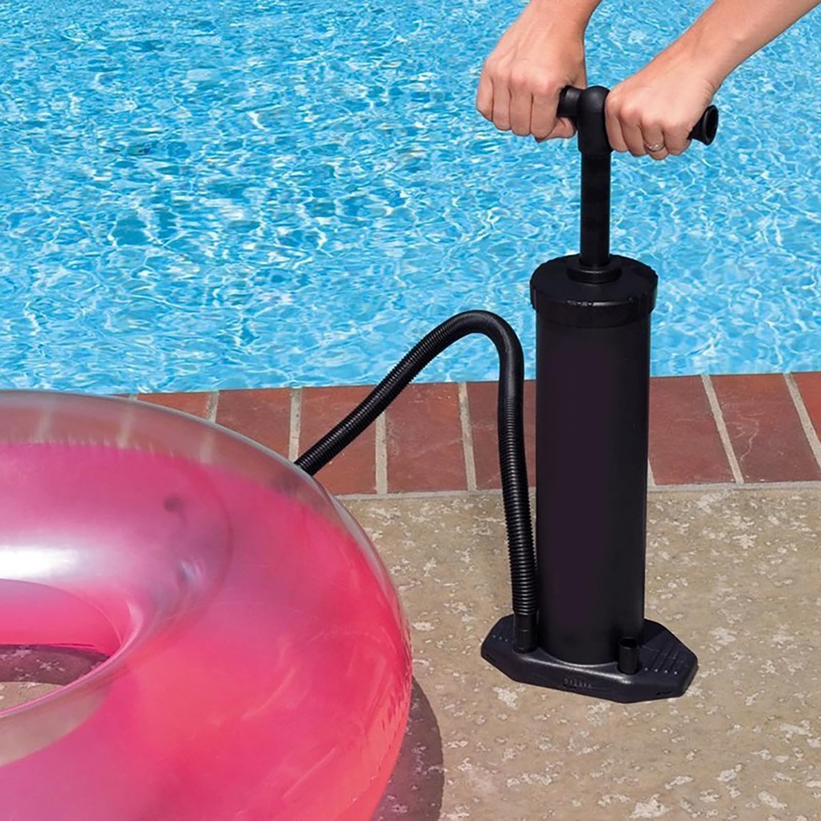 Amazon.co.jp: マニュアルエアーポンプ 空気入れ 空気抜き ダブル