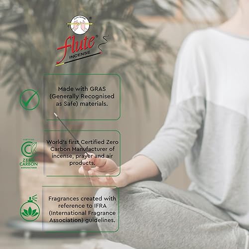 Miniatura 6 de Flute Varillas de incienso de albahaca para buena suerte y bendición (8 varillaspaquete, 25 paquetescaja, caja total de 200 varillas), ideal para