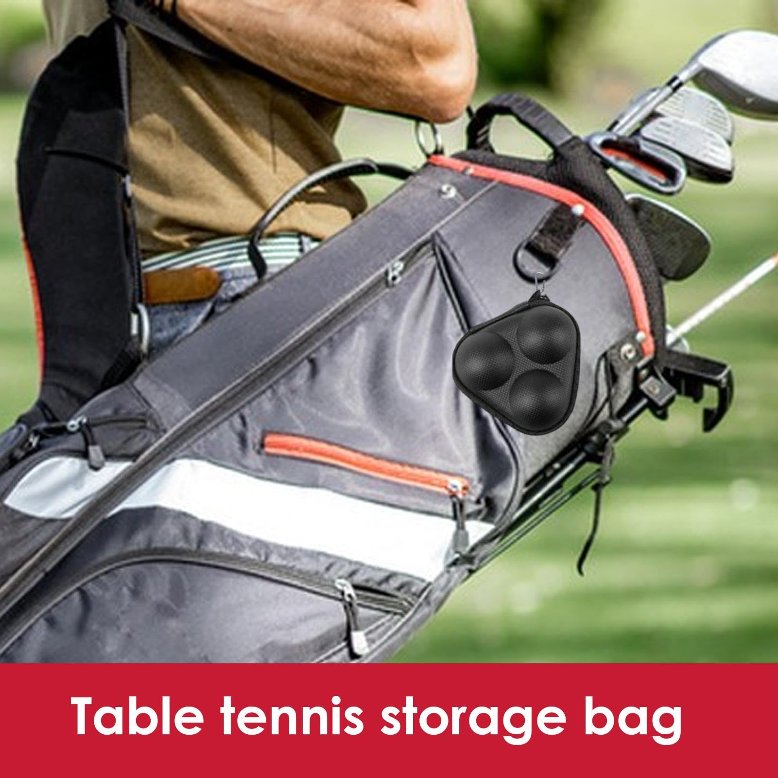 Bolsa de Golf, Bolsa de Golf, Bolsa de Transporte portátil para Pelotas de Golf, Organizador de Pelotas de Golf, Accesorios de Golf, Caja Dura, Bolsa Ligera para Pelotas de Golf, Pelotas de Tenis,