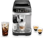 De'Longhi Magnifica Evo Machine à Espresso & Café Automatique avec Mousseur à Lait Automatique, Moulin Intégré & Fonction Auto-Nettoyage - Pour Latte, Cappuccino, Americano, Café Froid, ECAM29084SB, Argent