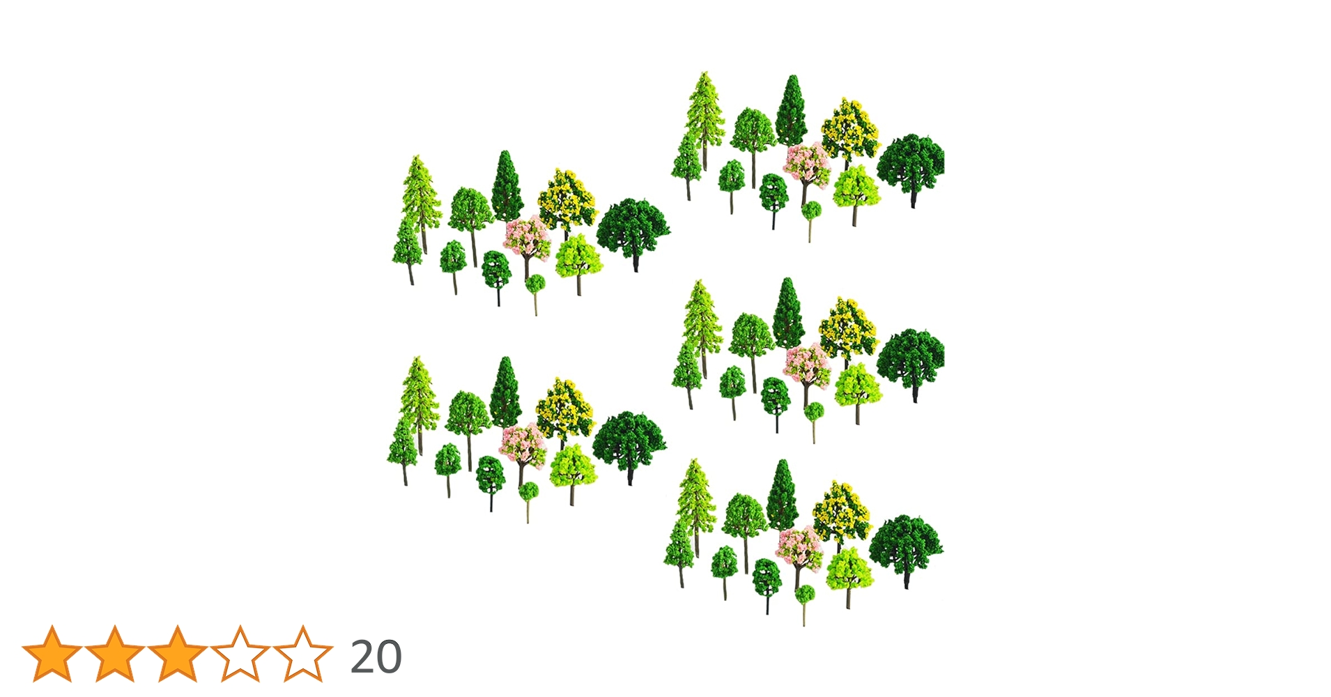 Amazon | 森林 模型用樹木 55本 ジオラマ 模型 木 森 材料 キット 鉄道