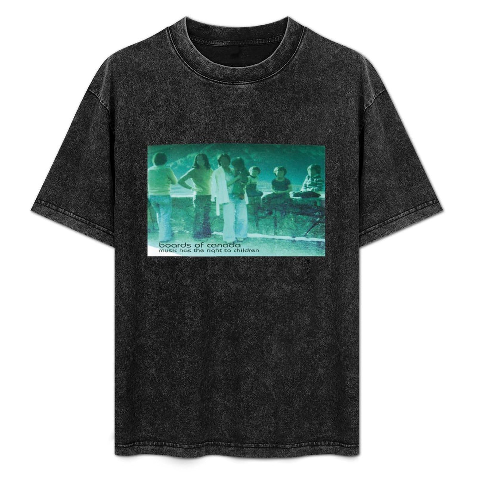 Xueyuyoulan Unisex Black Boards Of Canada T-Shirt Printed Tee Graphic Top Men Shirt M