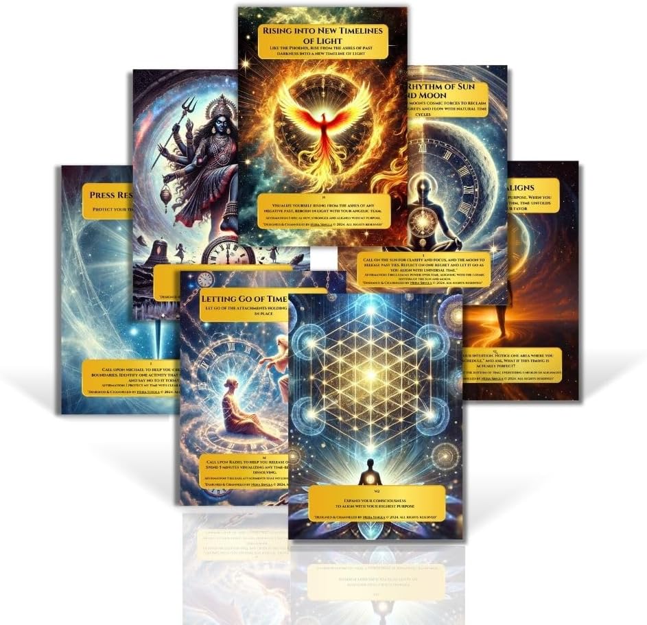 Angel Oracle Cards 32 Time Healing Goddess Oracle Cards with Guide Book PDF Angel and Quantum Themed Oracle Deck – Ancestors Beginner Oracle Cards Deck