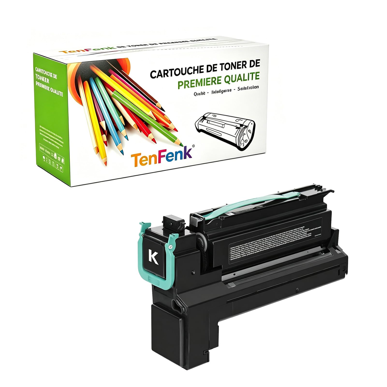 Compatible Reemplazo Cartucho De Tóner Para Lexmark C792 C792X1KG C792X1CG C792X1MG C792X1YG Para Uso Con Lexmark C792DE C792DHE C792DTE C792E Impresora,Negro