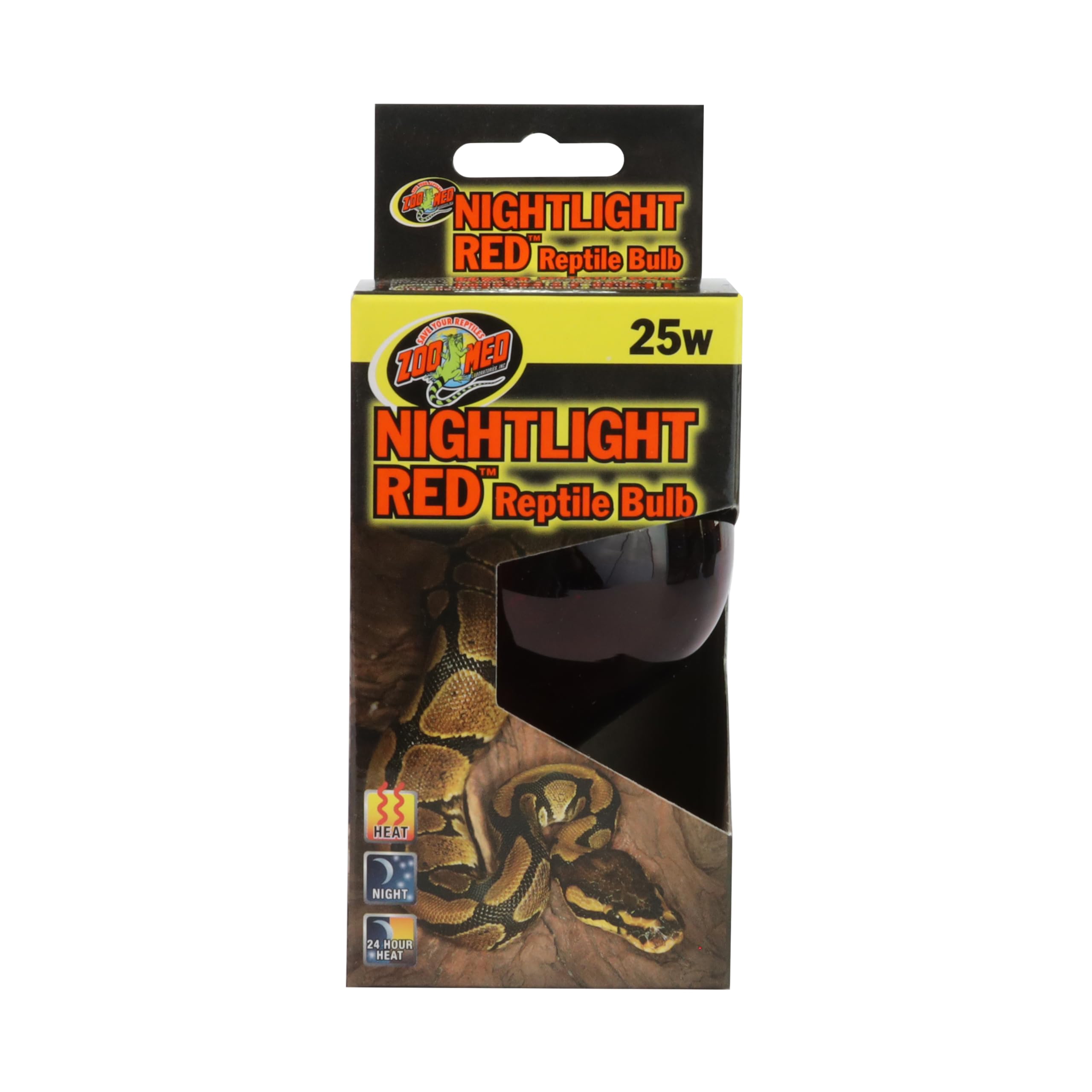 Zoo Med NR-25 Nightlight Reptile Bulb, 25 Watt, Red