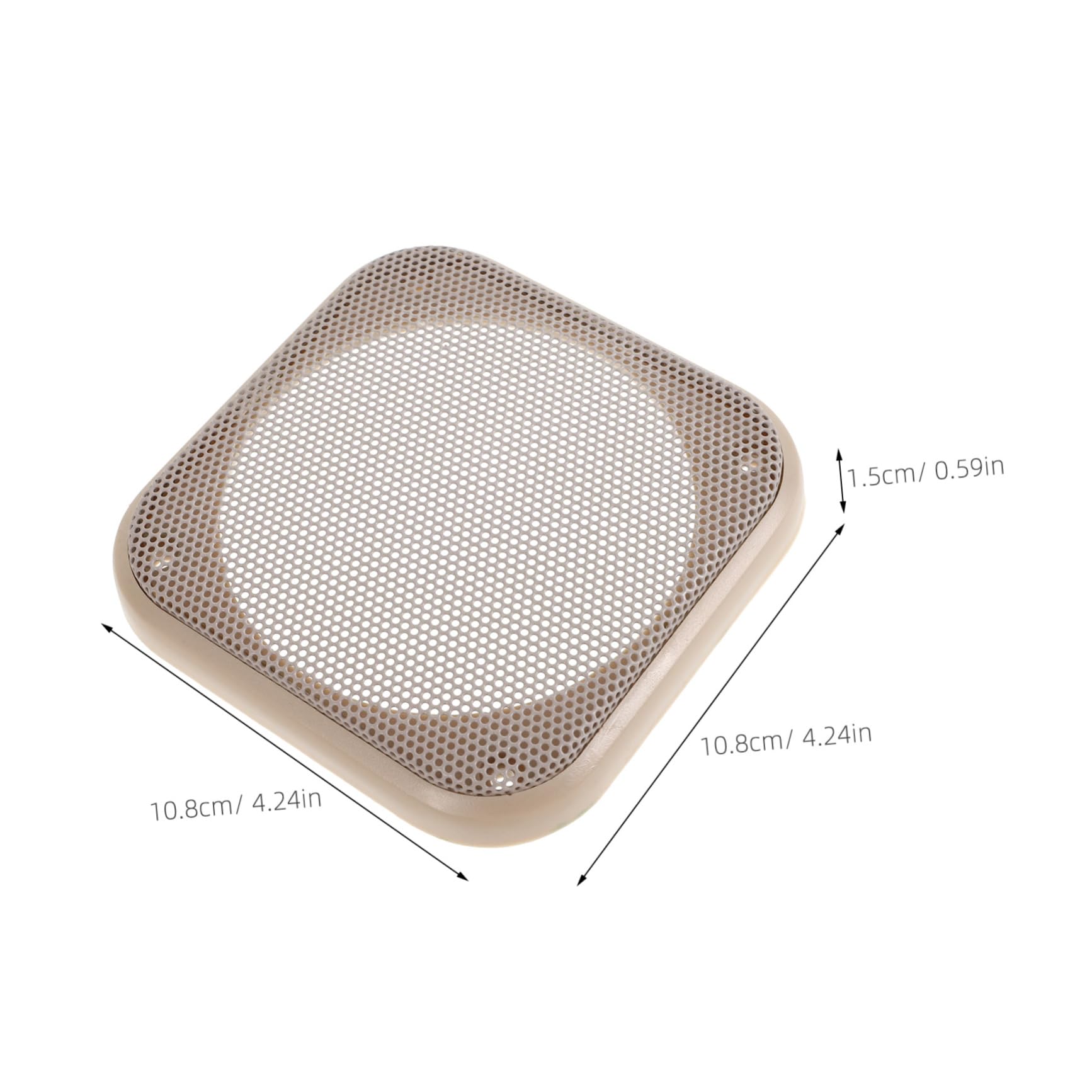 OUNONA 4-inch Square Speaker Grill Cover Mesh Car Audio Subwoofer Grille Automotive Car Speaker Accessories Metal Protective Net