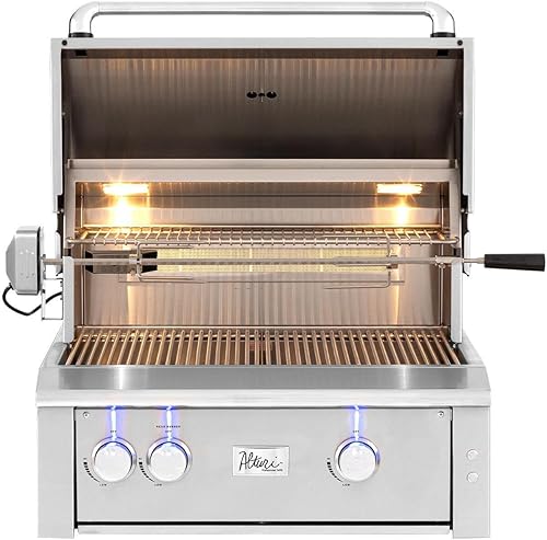 Miniatura 2 de Summerset Alturi - Parrilla de gas natural integrada de 30 pulgadas con quemadores de acero inoxidable y asador - ALT30T-NG
