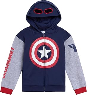 Marvel Spider-Man Avengers Fleece Zip Up Cosplay Hoodie Toddler to Big Kid Sizes (2T - 18-20)