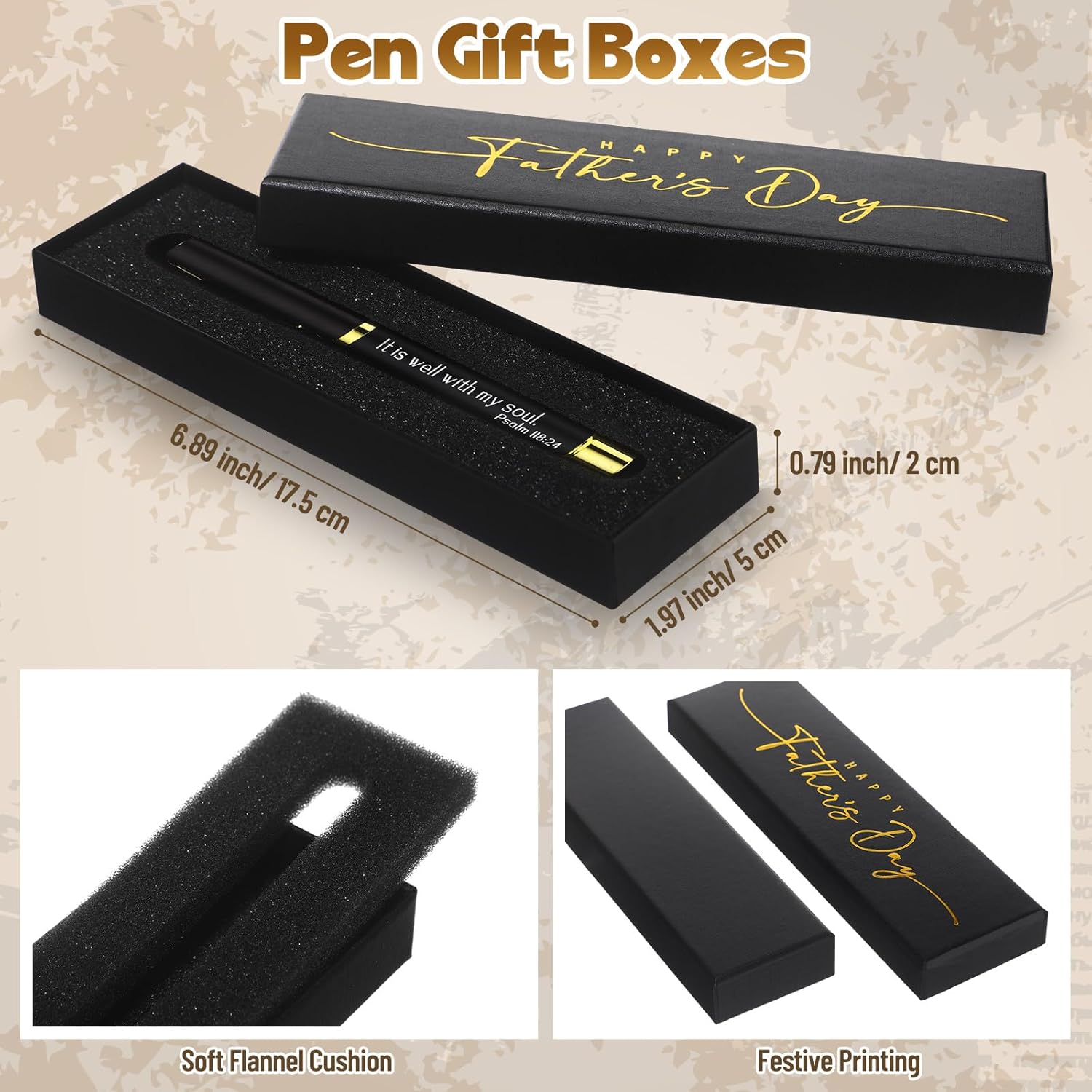 Spakon 20 Set Father's Day Gifts for Church Bulk Inspirational Bible Verse Pen Religious Christian Pens with Box Faith Based Christian Gifts for Men Pastor Office Church Welcome Favor Sunday School
