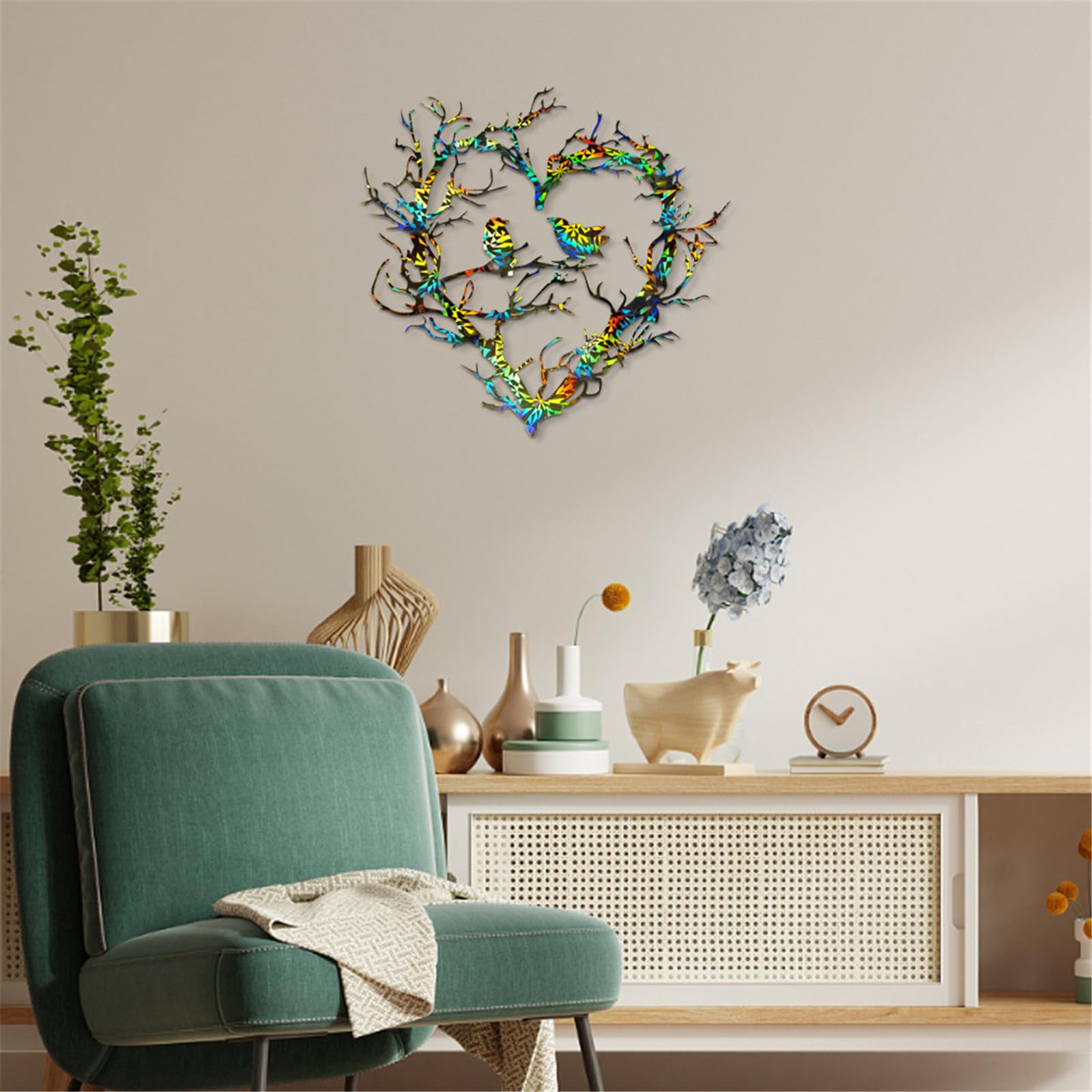 Molde de resina de silicona holográfico para decoración de nido de pájaros, para colgar en la pared, manualidades para entusiastas de las manualidades, molde reutilizable