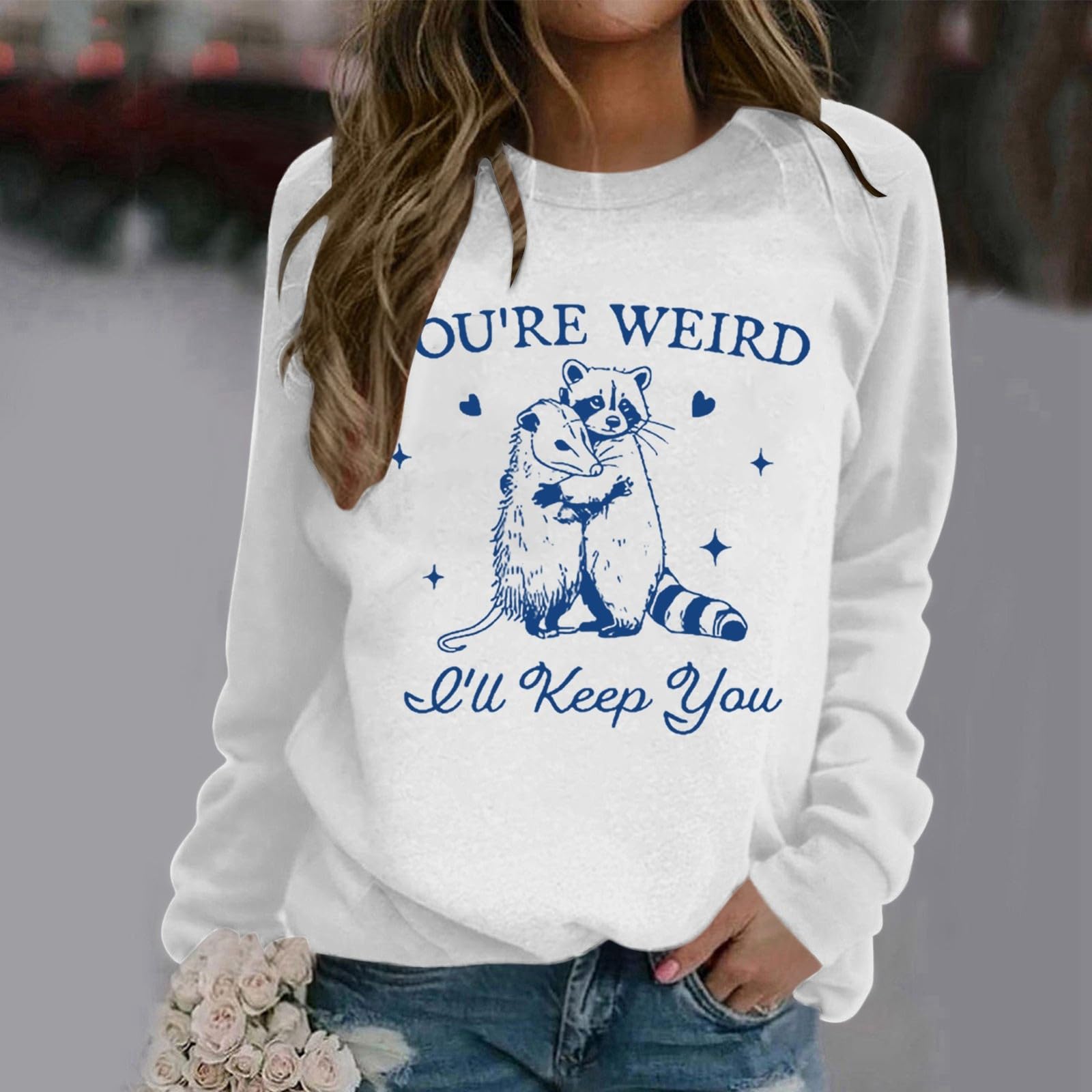 Sudaderas Mujer,Sudadera con Capucha de Manga Larga Holgada de Color sólido Informal a la Moda para Mujer con Estampado de Letras No Soy para Todos y Cuello Redondo