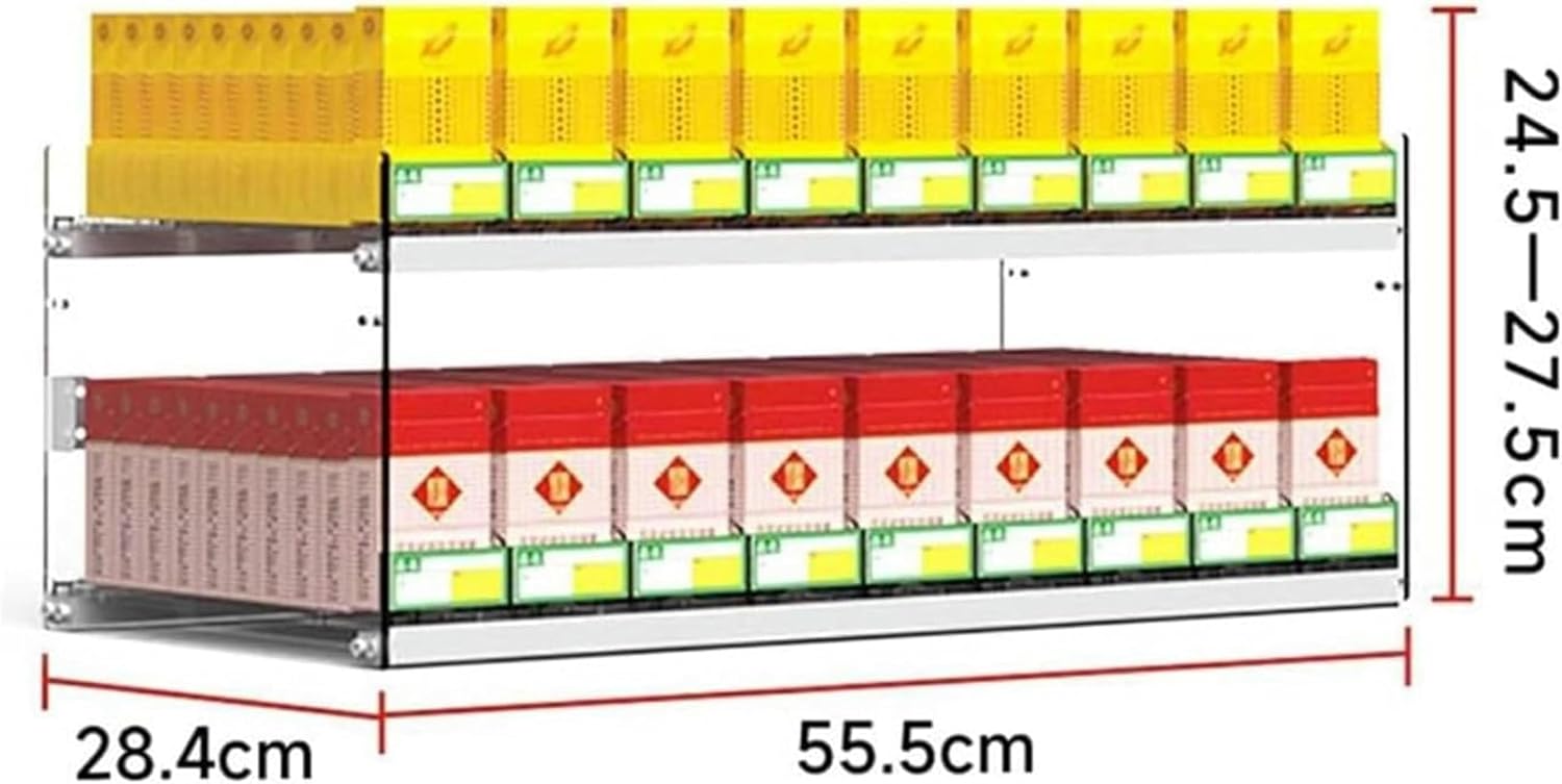 Portable Acrylic Cigarette Display Shelves, Wall Mounted Cigarette Showcases Rack, Auto Cigarette Pusher Cigarette Display Holder, Matchbook Display Case, Store Retail Cabinet Organizer