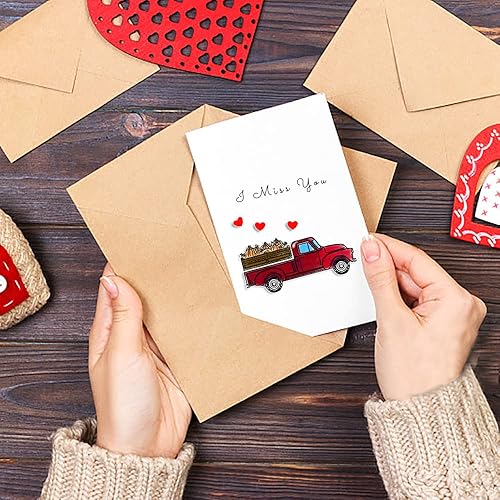 Miniatura 4 de Estivaux Sellos y troqueles transparentes de césped para hacer tarjetas flores calabazas corazones sellos de goma camiones flores juegos de