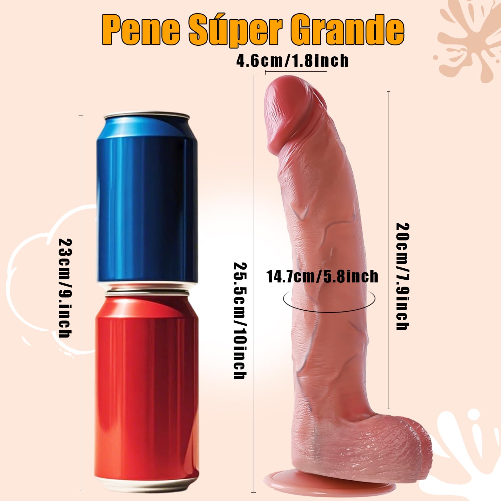 Dildo Consolador Realistas Dildos 25.5 CM Consoladores Juguetes Eróticos Para Pareja Sexuales Penes Realistas Hombre Dildo Anal XXL Juguetes Sexuales Hombre Penes De Goma Sex Toys