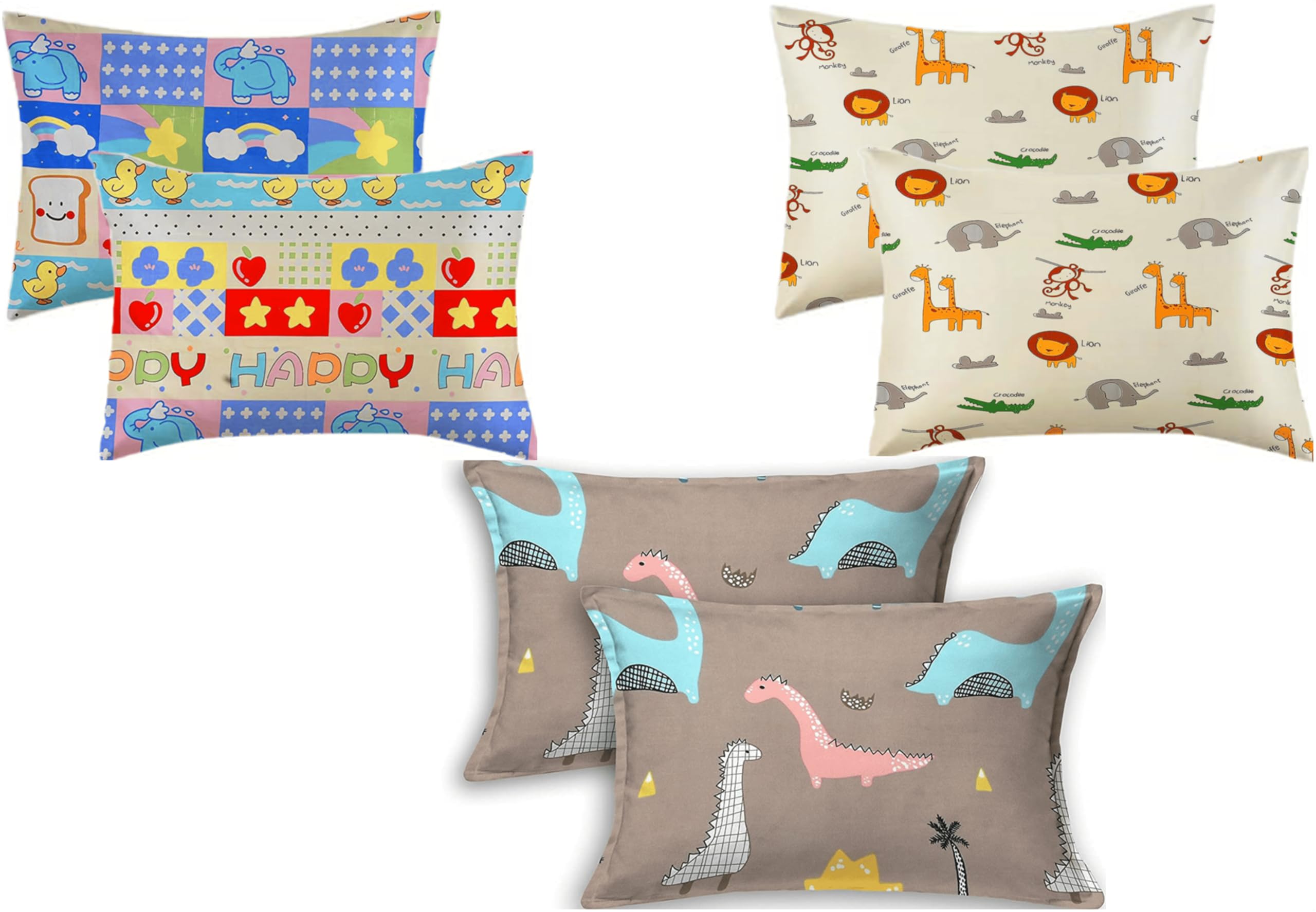 Dinosaur Pillow Covers for Kids - Soft Microfiber Set of 2 -30