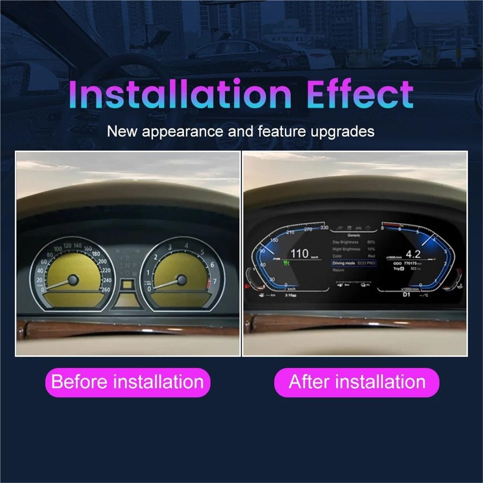 Do Bmw Serii 7 E65 E66 Cyfrowytachometrsamochodowy
