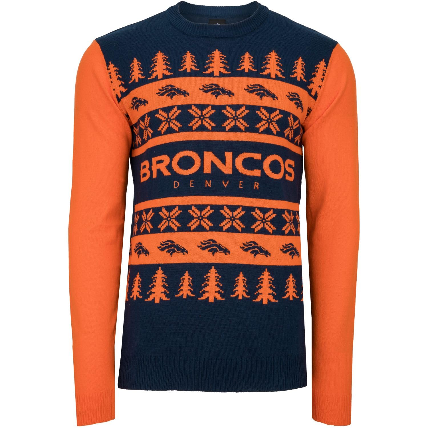 FOCO NFL Ugly Sweater XMAS Knit Pullover - Denver Broncos - M — image 1