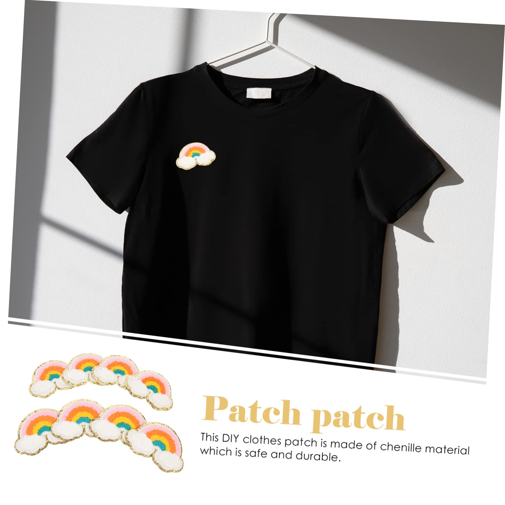 Uonlytech 3 Set Toppe Decorative Chenille Per Abbigliamento Da Patches Termoadesivi E Cucibili Per Jeans E Magliette Materiale Sicuro E Resistente Facili Da Applicare 8 Pezzi*3