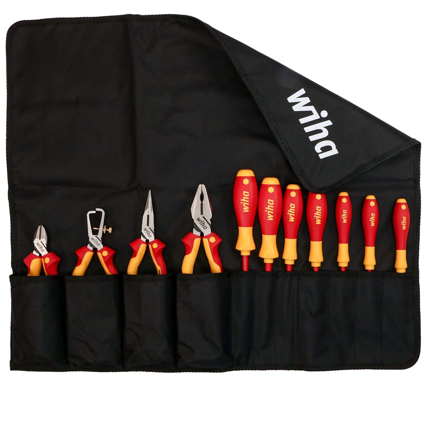 Wiha 32888 Pliers and Screwdriver Set In Canvas Pouch, 11 Piece