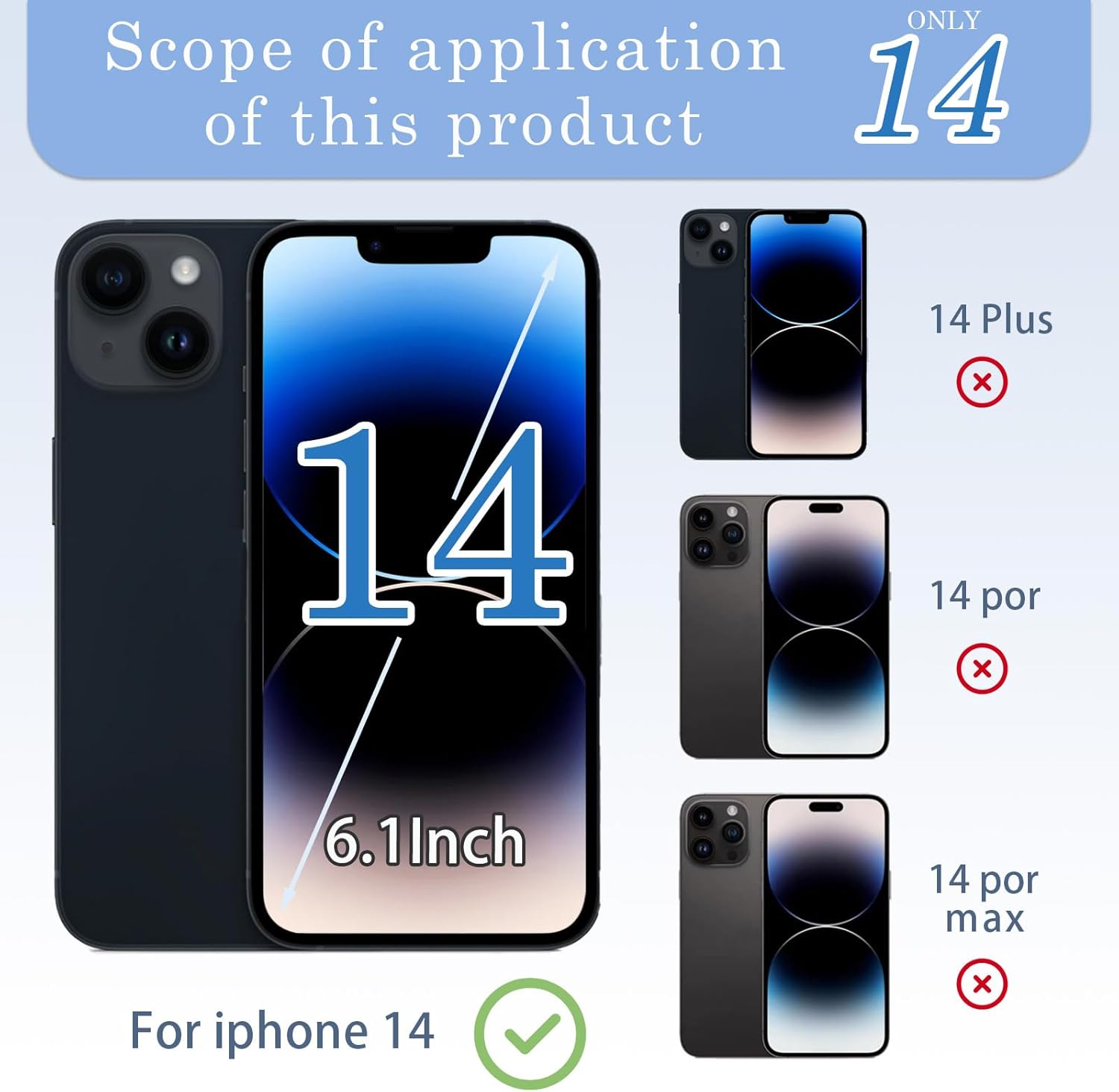 14 Back Glass Replacement with Wireless Charging Flex Cable and Camera Frame All Parts for iPhone 14 (6.1 Inch,Midnight) Replacement of Equipment Waterproof Tape