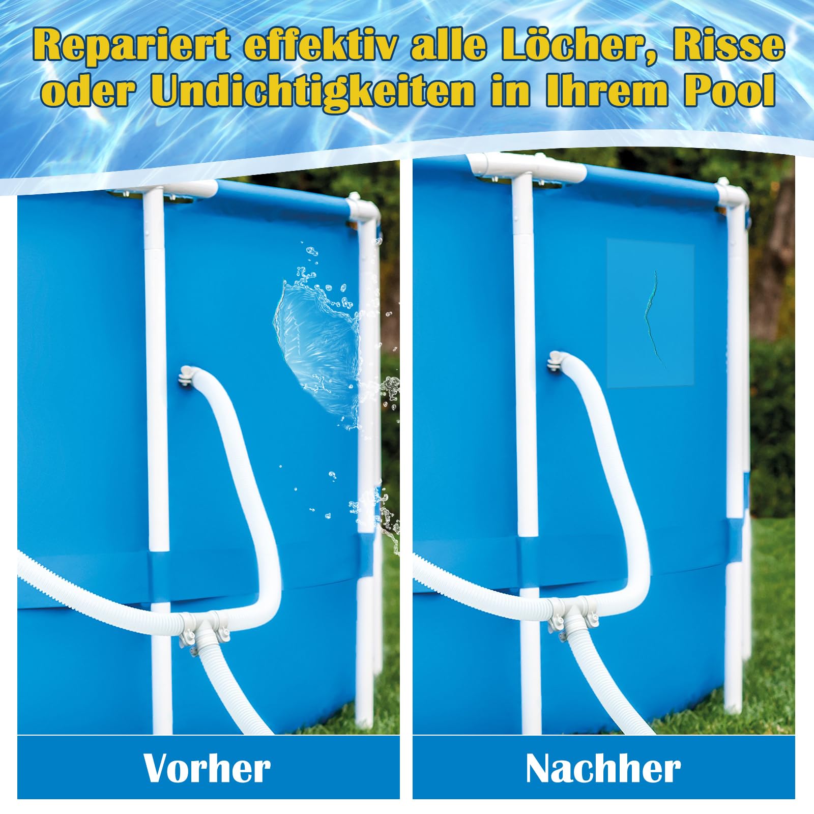 Paistely Unterwasser-Klebeband Für Pool-Reparatur - 8cm X 100cm Wasserdicht & Transparent