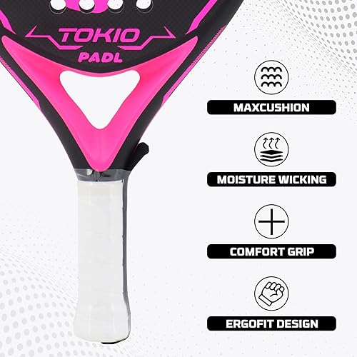 Miniatura 3 de Raquetas de Padel Palas de Padel Raqueta de Tenis Fibra de Carbono para Padel